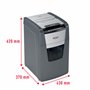 Rexel Optimum 2020130XCH AutoFeed+ 130X Destructeur de documents automatique 130 feuilles Niveau de sécurité P4 Coupe croisée po