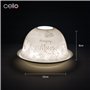Cello Photophore en porcelaine – Superbe motif maman avec projection 3D et message pour bougies chauffe-plat parfumées non parfu