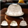 Cello Photophore en porcelaine – Superbe motif maman avec projection 3D et message pour bougies chauffe-plat parfumées non parfu