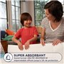 HUGGIES DryNites - 4 paquets de 7 alèses - alèses absorbantes jetables - 12h de protection - adaptées aux enfants de tout âge - 