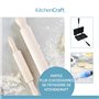 KitchenCraft Gaufrier Avec Revêtement Antiadhésif, Gaufrier Pour Cuisinière, Simple Et Pratique, Noir