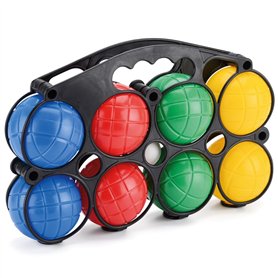 Toyrific Jeu de Boules Classiques en Plastique pour Jeux de Jardin familiaux BGG1535