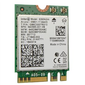 Intel 9260.NGWG Carte réseau Interne WLAN 1730 Mbit/s