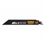 DEWALT Lame de Scie Sabre BIM 14/18 TPI 2X LIFE 203mm - Conception en Métal Robuste - Découpe de Matériaux Variés - Excellente R