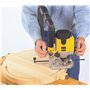 DeWalt DW622KT Défonceuse 1400W 6-12mm plongée 55mm avec coffret Argenté
