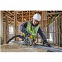 DEWALT - Scie circulaire sans fil XR 18V - avec dispositif de frein électronique - compatible rail de guidage - DCS572NT-XJ
