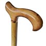 Canne de marche - Pour homme - En bois naturel avec taches - 94 cm de hauteur