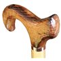 Canne de marche - Pour homme - En bois naturel avec taches - 94 cm de hauteur