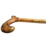 Canne de marche - Pour homme - En bois naturel avec taches - 94 cm de hauteur