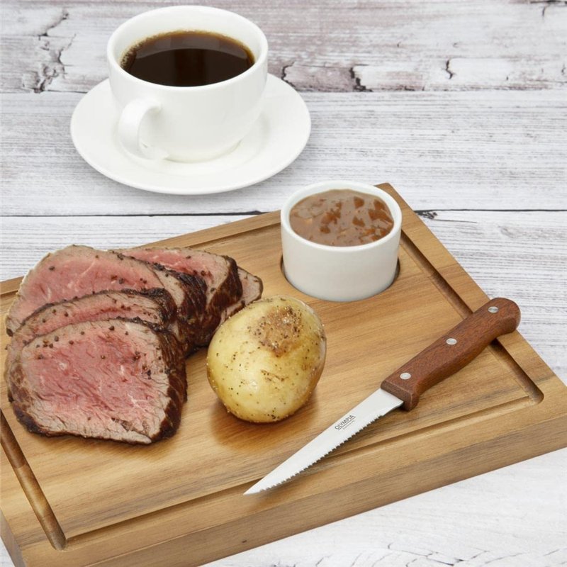 Image secondaire de Olympia C136 Lot de 12 couteauxà steak avec manche en bois Marron