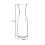 Olympia GG928 Lot de 6 carafes en verre 1 l