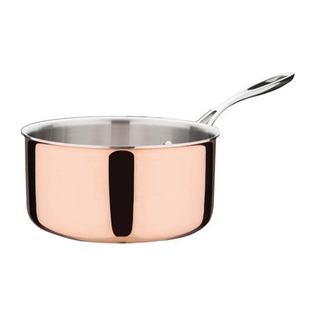 Vogue Casserole en cuivre à trois parois pour induction - 200 mm