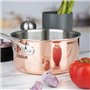 Vogue Casserole en cuivre à trois parois pour induction - 200 mm