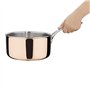 Vogue Casserole en cuivre à trois parois pour induction - 200 mm