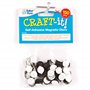 Baker Ross Lot de 150 Aimants Autocollants - Idéal pour Les créations murales, Blanc