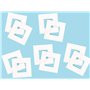 Baker Ross Lot de 10 Cadres en Carton à Personnaliser pour Enfants - Idéal à Offrir comme Cadeau, ET450, Blanc, 17cm x 17cm