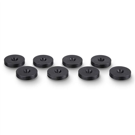PrecisionGeek - Patins d'enceintes en Acier oxydé et Noirci