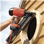 Tacwise KDH90V Cloueuse à Charpente Pneumatique pour Clous en Bande Inclinés, Utilise des Clous en Bande Reliés en Papier, 50-90