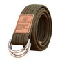 Zonfer Militaire Unisexe Ceinture en Toile Style Double D-Ring Boucle Casual Respirant Ceinture en Toile pour Homme Femme