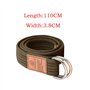 Zonfer Militaire Unisexe Ceinture en Toile Style Double D-Ring Boucle Casual Respirant Ceinture en Toile pour Homme Femme