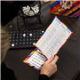 Talking Tables Jeu de Société - Kit de Jeu de Loto Classique - Roue de Bingo Métal, Boules Numérotées, Cartes - Loto Bingo Adult