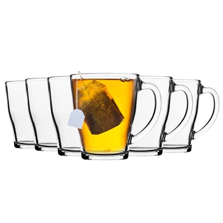 Duralex Tasses è cafè au Lait en Verre Confortable è Tasses de 350 ML pour thè