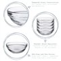 Duralex Lys en Verre Stacking Bols pour la Cuisine, Service - 14cm (5.5") - Paquet de 6