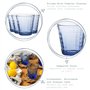 Duralex Verres è Boire Prisme - Gobelets 220 ML pour Eau, jus - Bleu - Paquet de 8
