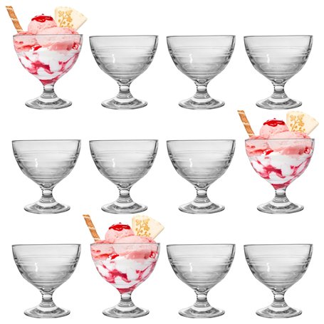Duralex Coupes è Pied Gigogne - pour Glace/Dessert - 250 ML - Lot de 12