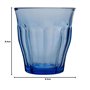 Duralex Verres è Boire Picardie - Gobelets 220 ML pour Eau, jus - Bleu - Paquet de 12
