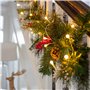Lights4fun Guirlande Lumineuse Boule à LED Blanc Chaud sur Câble Transparent avec Interrupteur pour Intérieur