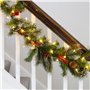 Lights4fun Guirlande Lumineuse Boule à LED Blanc Chaud sur Câble Transparent avec Interrupteur pour Intérieur