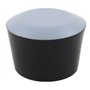 16 Pièces - Embouts Viroles en Caoutchouc 20mm avec Patin Glisseur en Téflon PTFE Intégré - pour Tables, Chaises et de Meubles -