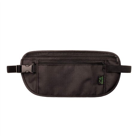 CampTeck U6680 Ceinture de Voyage Discrète Ceinture Banane Portefeuille RFID Faraday Signal Blocage pour Argents