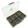 Carp On - 80 hameçons assortis sans ardillon pour pêche à la carpe – Courbés et larges (tailles 4