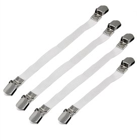 4X Clips pour Housse de Planche à Repasser - Attaches élastiques pour Le Linge à la Maison - par TRIXES