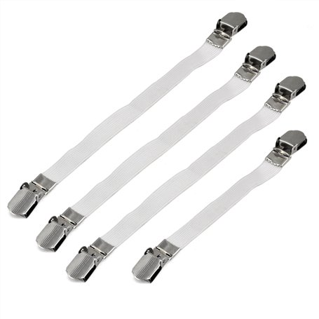 4X Clips pour Housse de Planche à Repasser - Attaches élastiques pour Le Linge à la Maison - par TRIXES