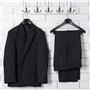 TRIXES Cintres Larges Pantalons Costumes Manteaux Vestes en Plastique Noir - Lot de 5