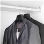 TRIXES Cintres Larges Pantalons Costumes Manteaux Vestes en Plastique Noir - Lot de 5