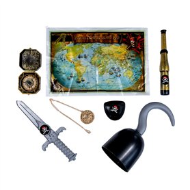 TRIXES Déguisement Accessoires pour Enfant du Parfait Petit Pirate avec Un Crochet