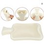 Couverture tricotée pour bouillotte, isolant tricoté crème, accessoires d’hiver tricotés, cadeau parfait de Noël/fête des mères/