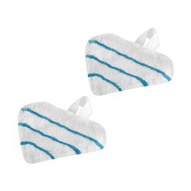 BLACK+DECKER Tampons Delta pour balai vapeur Microfibre de rechange 2 pièces