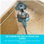 BLACK+DECKER Tampons Delta pour balai vapeur Microfibre de rechange 2 pièces, ‎FSMP30-XJ