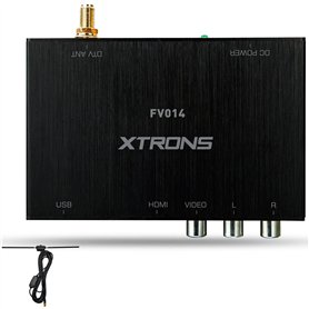 Xtrons Voiture numérique DVB-T / T2 TV Box Freeview HDMI HD USB Tuner TV récepteur Voiture stéréo Lecteur DVD Camion Bus véhicul