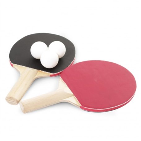 The Home Fusion Compagnie Table Tennis Raquettes et Balles Ensemble - 2 Raquettes 3 Balles Prêt à Jouer n'importe Quel Table