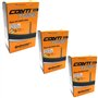 Continental Race 28 Lot de 3 Chambres à air pour vélo de Route 700 x 25-32c Valve Presta 60 mm avec adaptateurs Ano gratuits
