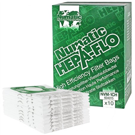 Lot de 10 sacs pour aspirateur Numatic Henry HVR200a HVR200 HVC200 Hepa-FLO SMS