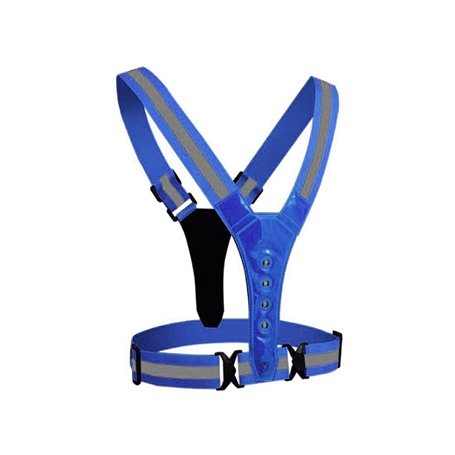 Ceinture de sécurité Haute visibilité réfléchissante Clignotante pour vélo