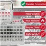 SPARES2GO Couverts Panier Cage compatible avec AEG Lave-Vaisselle (Poignée Amovible, 240 mm x 135 mm x 125 mm)