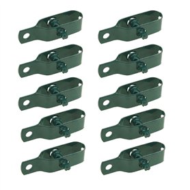 Katsu 667210 Lot de 10 tendeurs de fil de clôture électrique en acier au carbone pour bétail
